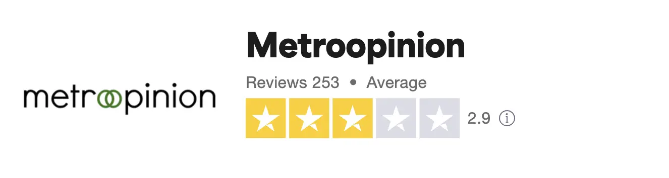 MetroOpinion Trustpilot
