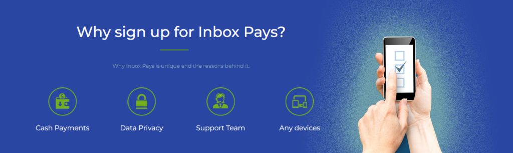 InboxPays Homepage Benefits